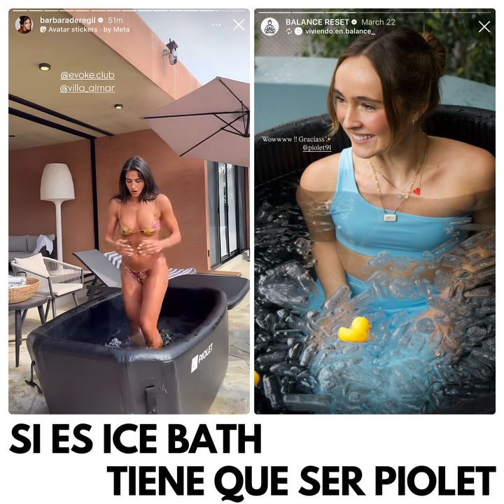 usuarios usando tinas de hielo en Mexico PIOLET