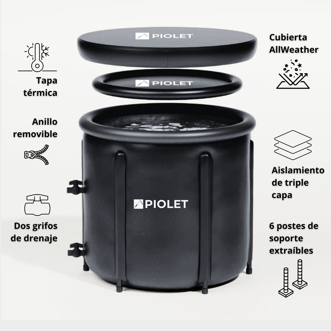caracteristicas de la tina de hielo portatil PIOLET