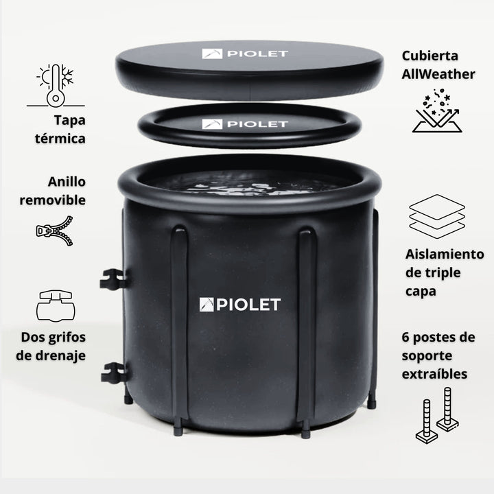 caracteristicas de la tina de hielo portatil PIOLET