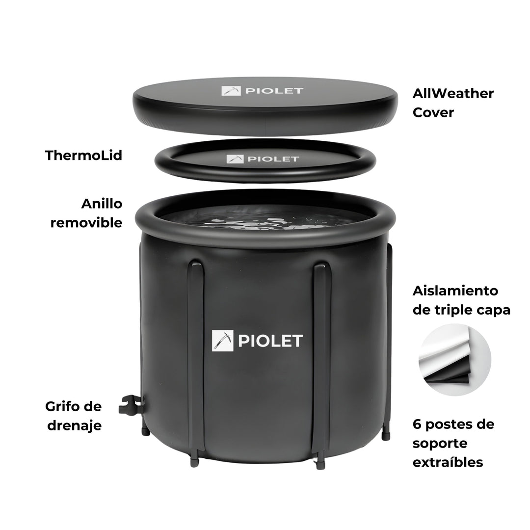 Piolet RecoveryPod® Tina de Hielo Portátil con anillo removible