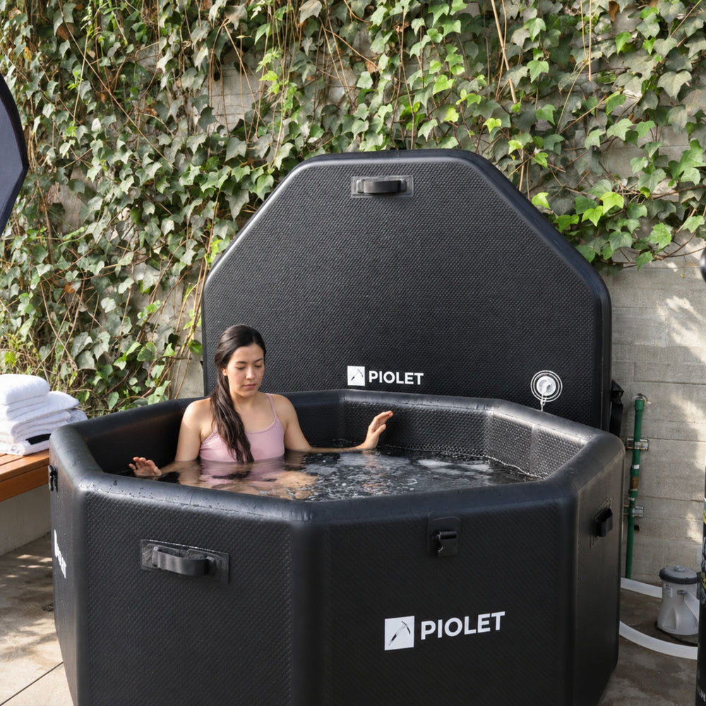 Tina inflable Polar Party PIOLET negra 160 cm — ángulo México