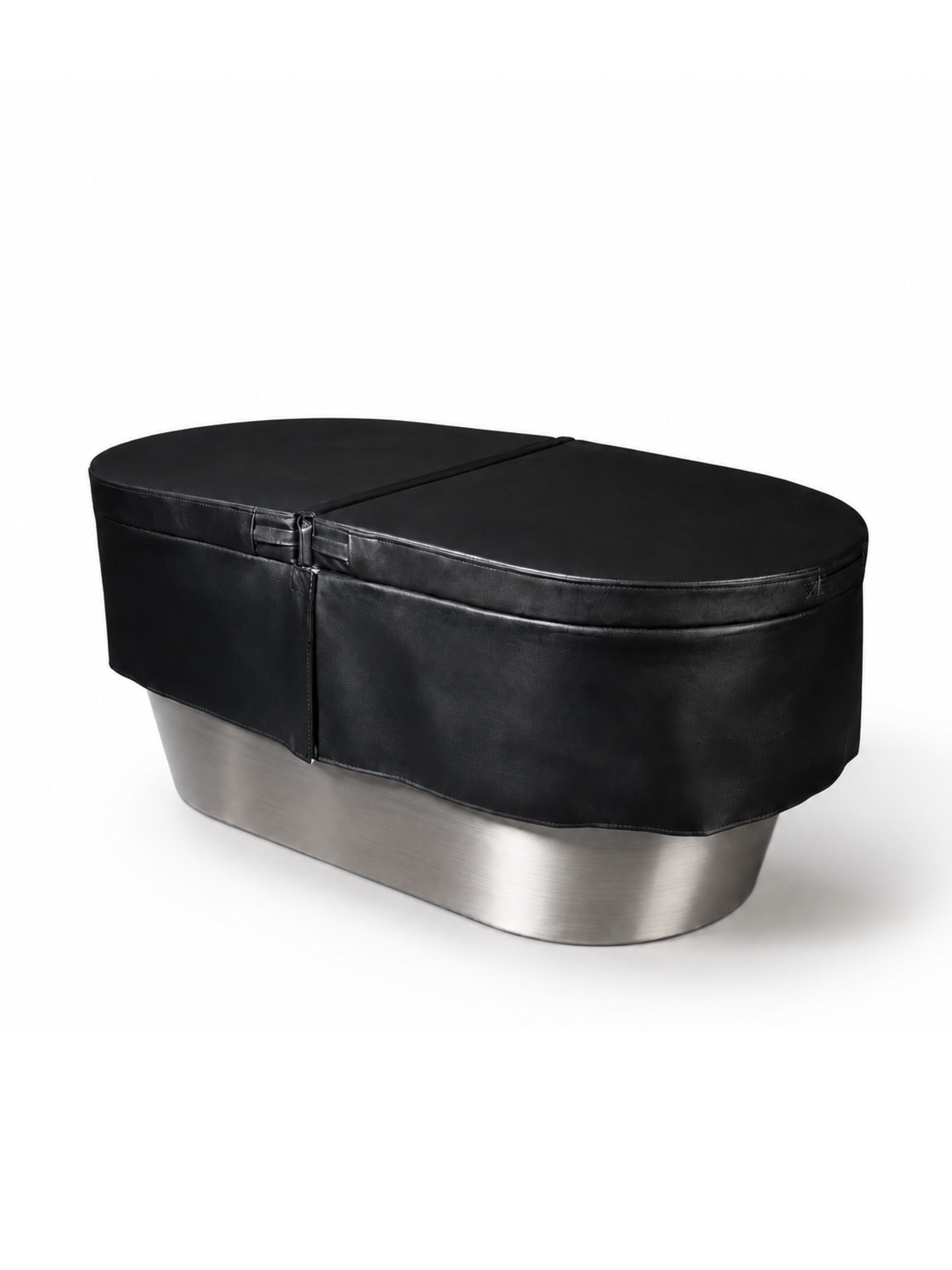 PIOLET CyberPlunge 304 stainless with black waterproof insulating thermal lid on white
